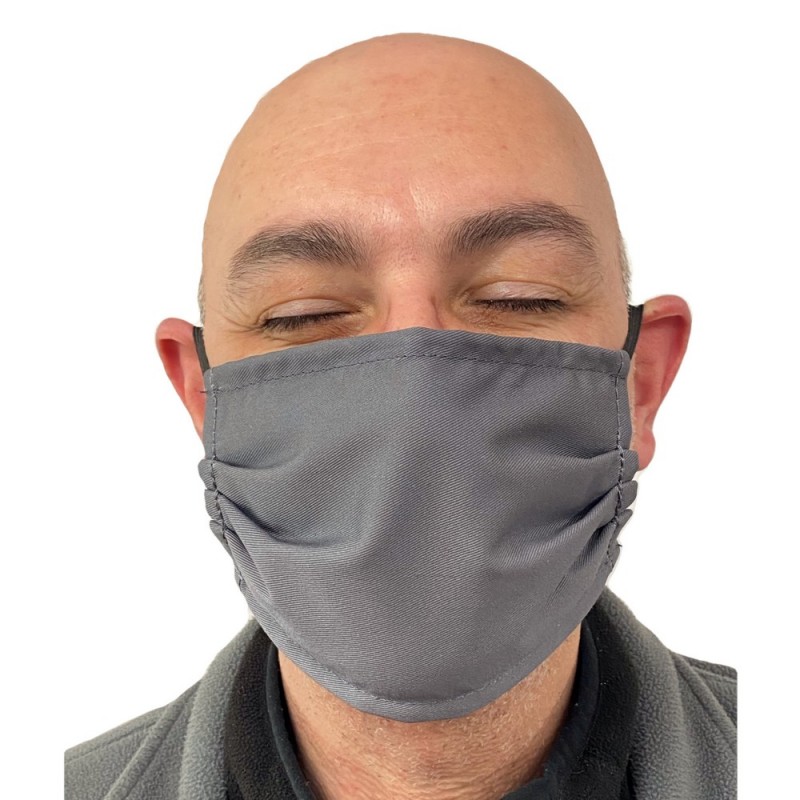 Υφασμάτινη Μάσκα Πλενόμενη Πολλαπλών Χρήσεων Βαμβακερή Knitters σε Γκρι Χρώμα Unisex ML1053